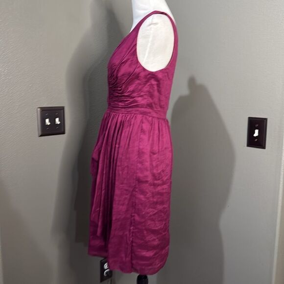 Anthropologie Quillaree Raspberry Silk Blend Dress - Picture 9 of 11